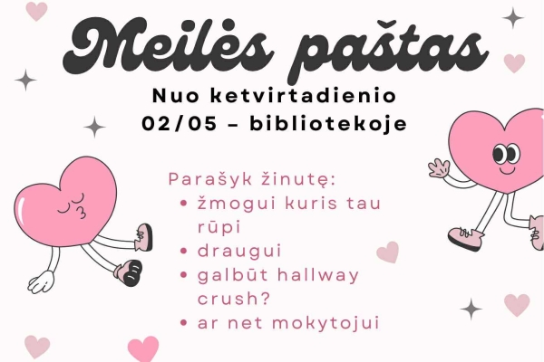 Meilės paštas jau veikia!
